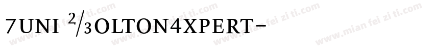 Huni WoltonExpert字体转换